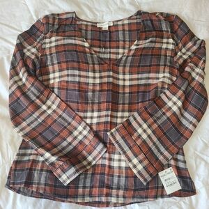 Treasure & Bond Nordstroms Plaid Top size M
